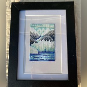 National Park: Glacier Bay Diamond Painting- Finished and Framed